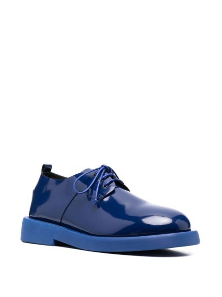 Dabīgās ādas derbija stila kurpes Marsell zils