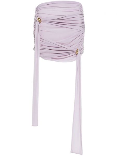 Fialové drapované sukně Blumarine