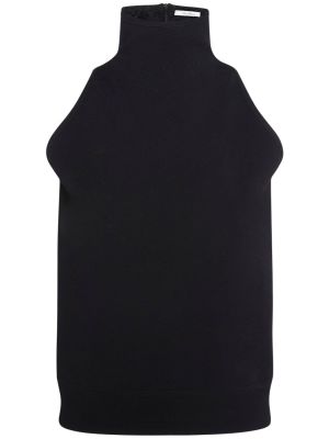 Viskózová vesta Max Mara čierna