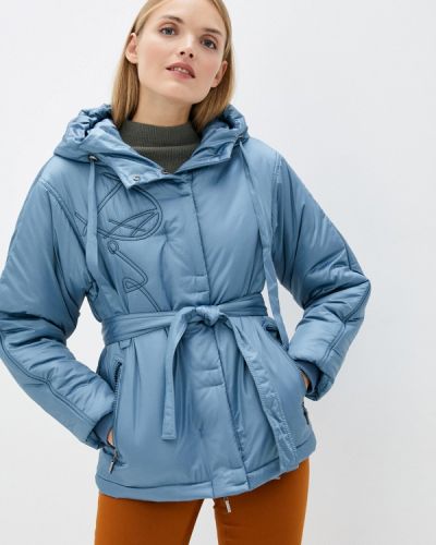 Утепленная демисезонная куртка D`imma голубая