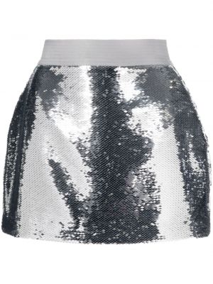 Mini sukně s flitry Alex Perry stříbrné