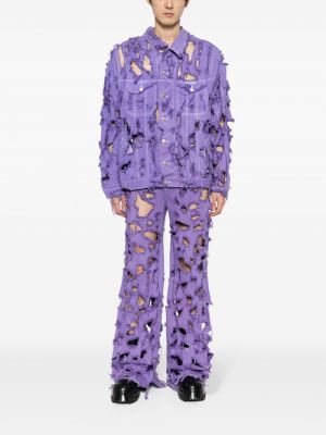 Saplēsti džinsa jaka ar pogām Natasha Zinko violets