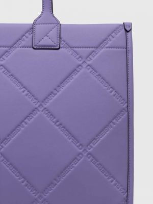 Geantă shopper Karl Lagerfeld violet