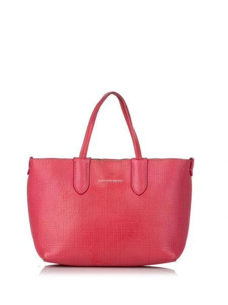 Δερμάτινη τσάντα Alexander Mcqueen Pre-owned ροζ