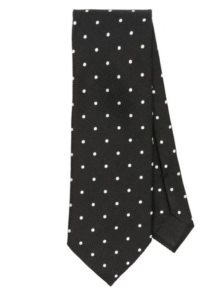 Жакардова копринена вратовръзка на точки Tom Ford