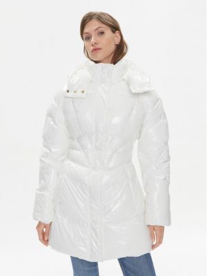 Pernata jakna Pinko bijela