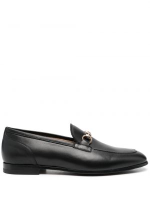 Læder loafers Scarosso sort