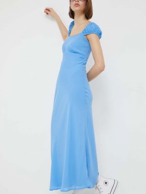 Sukienka długa Abercrombie & Fitch niebieska