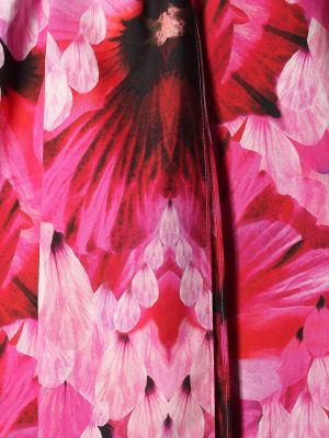Cămașă din bumbac cu model floral Alexander Mcqueen roz