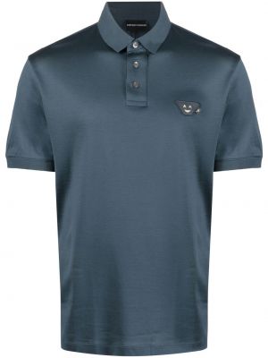 Poloskjorte Emporio Armani blå