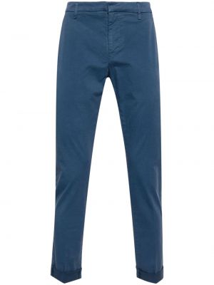 Παντελόνι chino σε στενή γραμμή Dondup μπλε