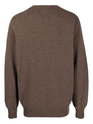 Sweter z okrągłym dekoltem Ymc brązowy