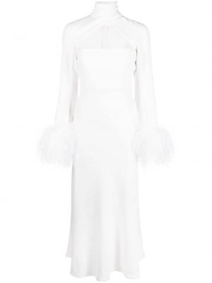Sukienka koktajlowa w piórka 16arlington biała