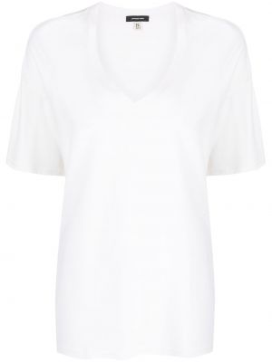 T-shirt mit v-ausschnitt R13 weiß