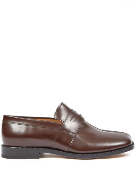 Læder loafers Maison Margiela brun