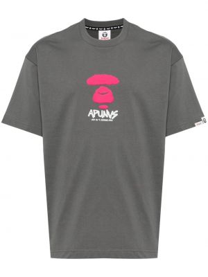 Baskılı pamuk tişört Aape By *a Bathing Ape® gri