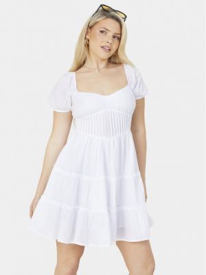 Priliehavé šaty Brave Soul biela
