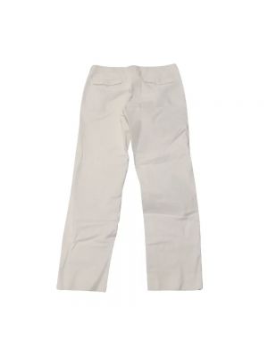 Pantalones de algodón Dior Vintage blanco