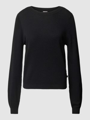 Dzianinowy sweter w jednolitym kolorze Qs By S.oliver czarny