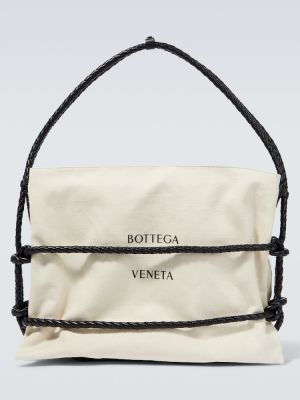 Bőr bevásárlótáska Bottega Veneta fehér