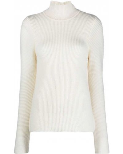 Кашмирен пуловер Genny бяло