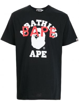Camiseta con estampado A Bathing Ape® negro