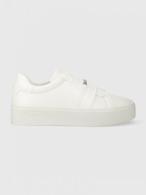 Sneakersy wsuwane Calvin Klein białe