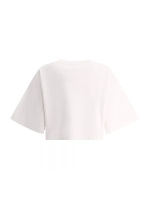 Top de algodón de tela jersey Dolce & Gabbana blanco