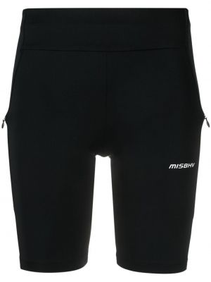 Pantalones culotte con estampado Misbhv negro