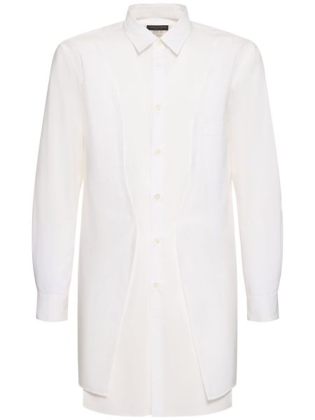 Βαμβακερό πουκάμισο Comme Des Garçons λευκό