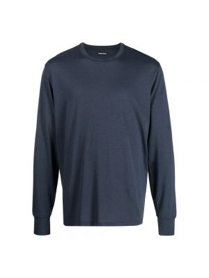 Lyocell sweatshirt mit rundem ausschnitt Tom Ford blau