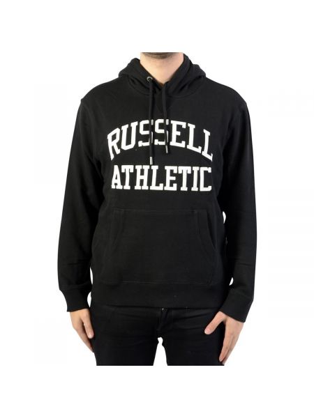 Pulóver Russell Athletic fekete