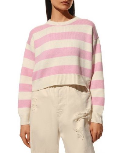 Кашемировый пуловер Miu Miu розовый