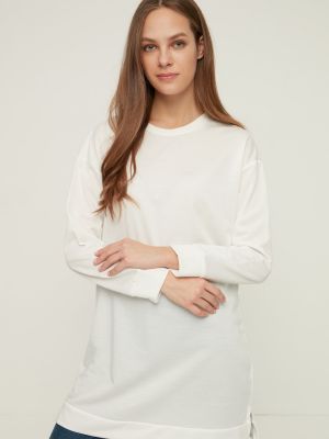 Dzianinowa bluza dresowa Trendyol szara