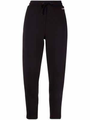 Pantalon de joggings slim à imprimé Calvin Klein noir