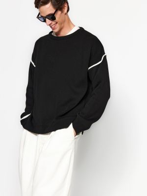 Oversized pulover Trendyol črna