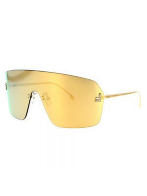 Okulary przeciwsłoneczne Fendi żółte