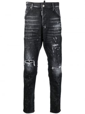 Slank rippet stretch jeans Dsquared2 grå