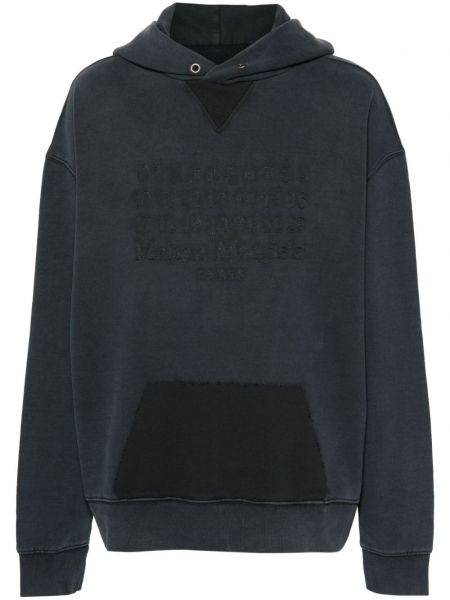 Pamučna hoodie s kapuljačom Maison Margiela siva