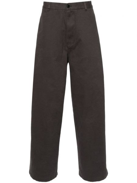 Pantalon en coton large Acne Studios gris