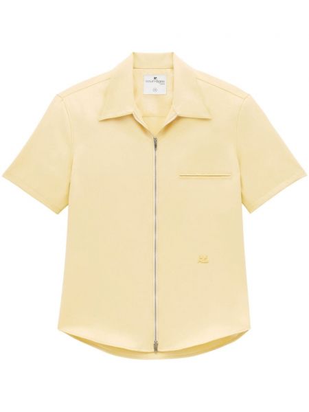 Chemise avec applique Courrèges jaune