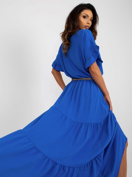 Dlhá sukňa Fashionhunters modrá