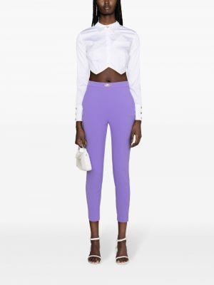 Pantalon slim Elisabetta Franchi violet