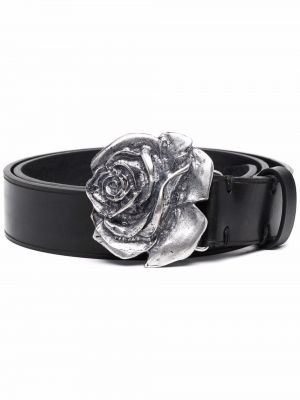 ETRO cinturón Rose-Shaped Buckle - Negro