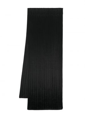 Плисиран сатенен шал Pleats Please Issey Miyake черно