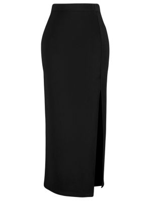 Długa spódnica Trendyol czarna