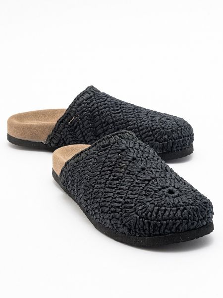 Papuci de casă tricotate Luvishoes negru