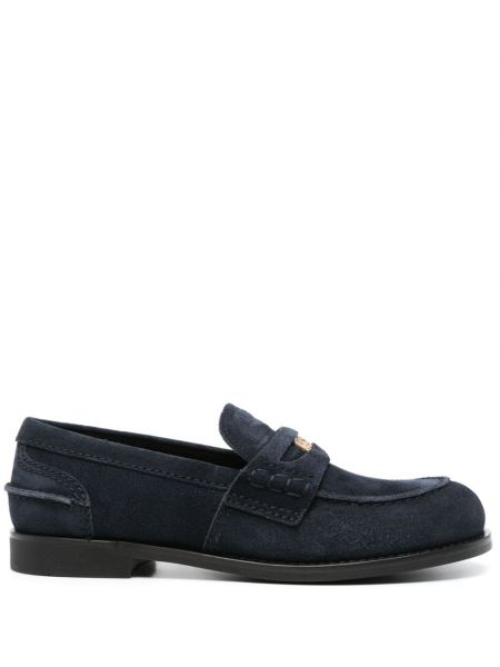 Ruskind loafers Miu Miu blå