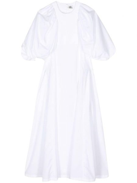 Μίντι φόρεμα Noir Kei Ninomiya λευκό