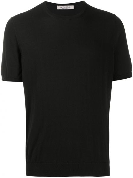 Camiseta de cuello redondo Fileria negro